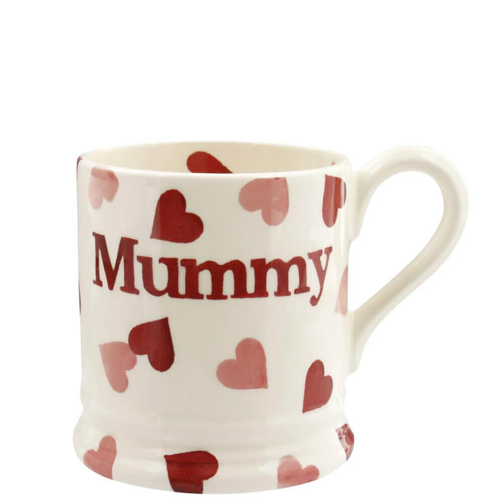 Emma Bridgewater Pink Hearts Mummy Half Pint Mug